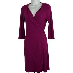 Diane Von Furstenberg Purple Midi Dress